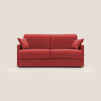 Divano Letto 2 Posti 169x90x96 cm in Tessuto Rosso