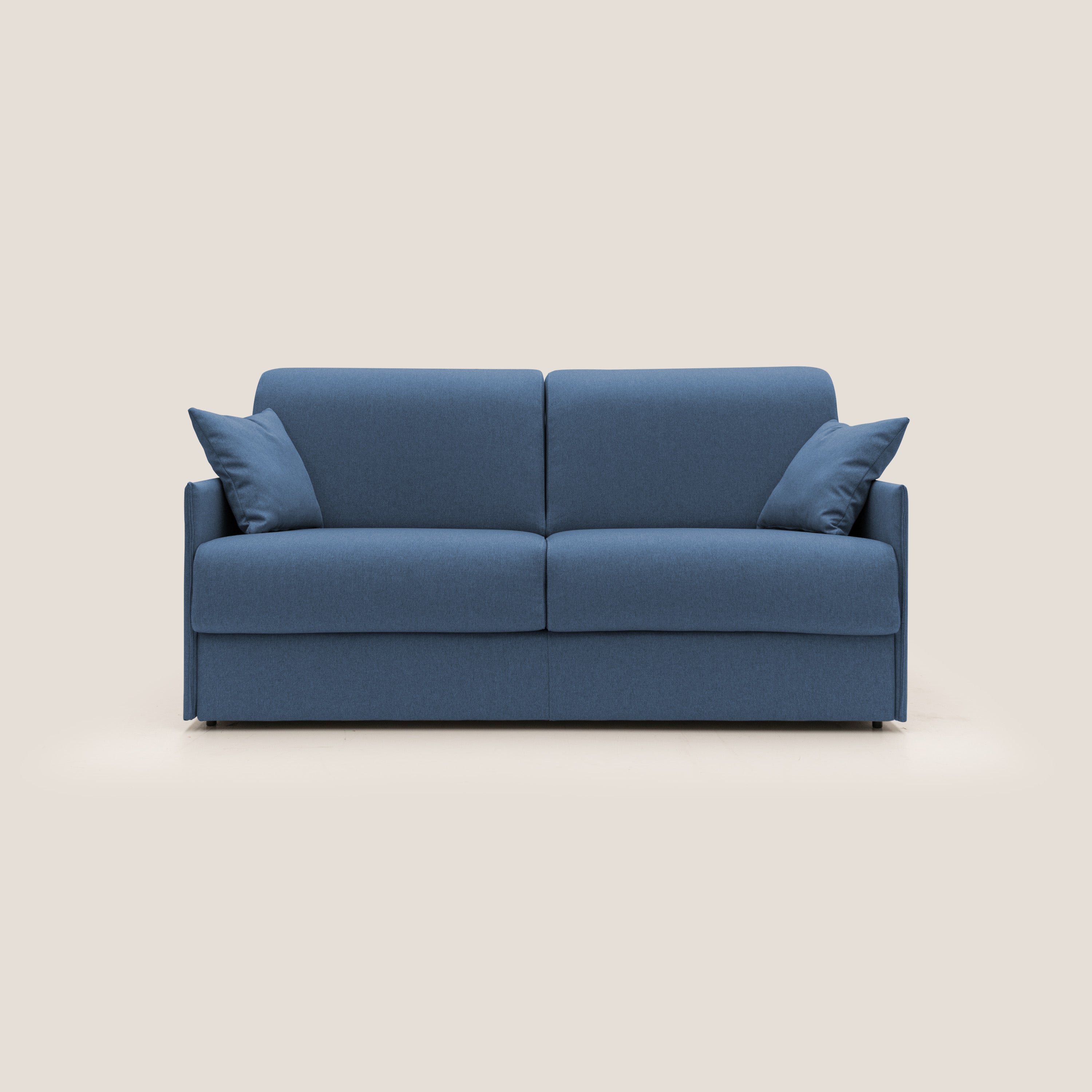 Divano Letto 2 Posti 169x90x96 cm in Tessuto Blu