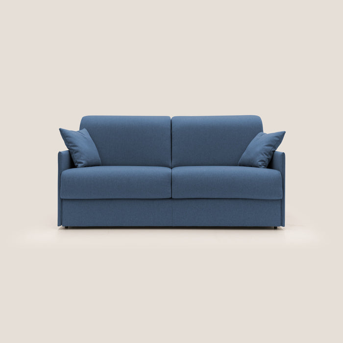 Divano Letto 3 Posti 189x96x96 cm in Tessuto Blu