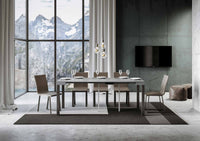 Consolle Allungabile 90-196x40x77 cm in Nobilitato Grigio