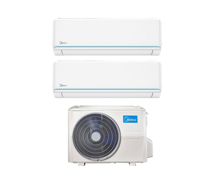 Climatizzatore Condizionatore Midea Dual Split Inverter serie EVOLUTION 9+18 con M2OD-18HFN8-Q R-32 Wi-Fi Optional 9000+18000