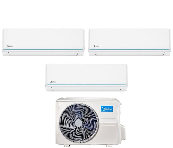 Climatizzatore Condizionatore Midea Trial Split Inverter serie EVOLUTION 9+9+9 con M3OF-21HFN8-Q R-32 Wi-Fi Optional 9000+9000+9000