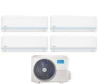 Climatizzatore Condizionatore Midea Quadri Split Inverter serie EVOLUTION 9+9+9+9 con M4OE-28HFN8-Q R-32 Wi-Fi Optional 9000+9000+9000+9000 