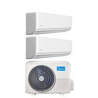 Climatizzatore Condizionatore Midea Dual Split Inverter serie EXCLUSIVE 9+9 con M2OG-14HFN8-Q R-32 Wi-Fi Optional 9000+9000