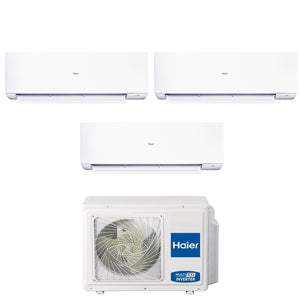 Climatizzatore Condizionatore Haier Trial Split Inverter serie EXPERT 7+12+12 con 3U70S2SR5FA R-32 Wi-Fi Integrato 7000+12000+12000