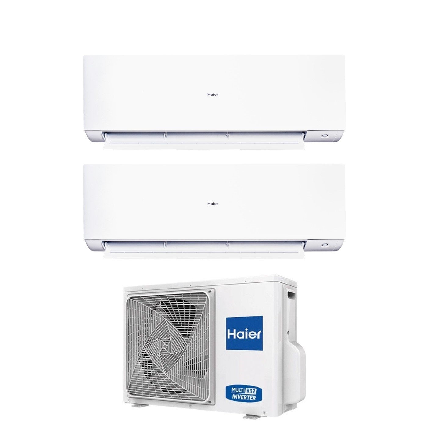 Climatizzatore Condizionatore Haier Dual Split Inverter serie EXPERT 7+12 con 2U40S2SM1FA R-32 Wi-Fi Integrato 7000+12000