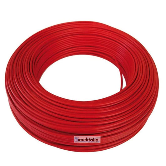 Cavo elettrico cordina unifilare unipolare fs17 rotolo metri 25 colore rosso, sezione conduttore 1,5 mmq