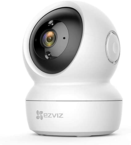 EZVIZ CS-C6N Telecamera Videosorveglianza Sorveglianza Wi Fi Wireless Interna 2k 4 Mpx Pan/Tilt/Zoom Compatibile Alexa, Rotazione a 360°, Visione Notturna, Tracciamento del Movimento e Audio Bi-direzionale