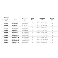 Box doccia angolo apertura ante scorrevoli dafne vetro temperato spessore 6 mm *** misure 77-79x77-79xh195 cm traspar...