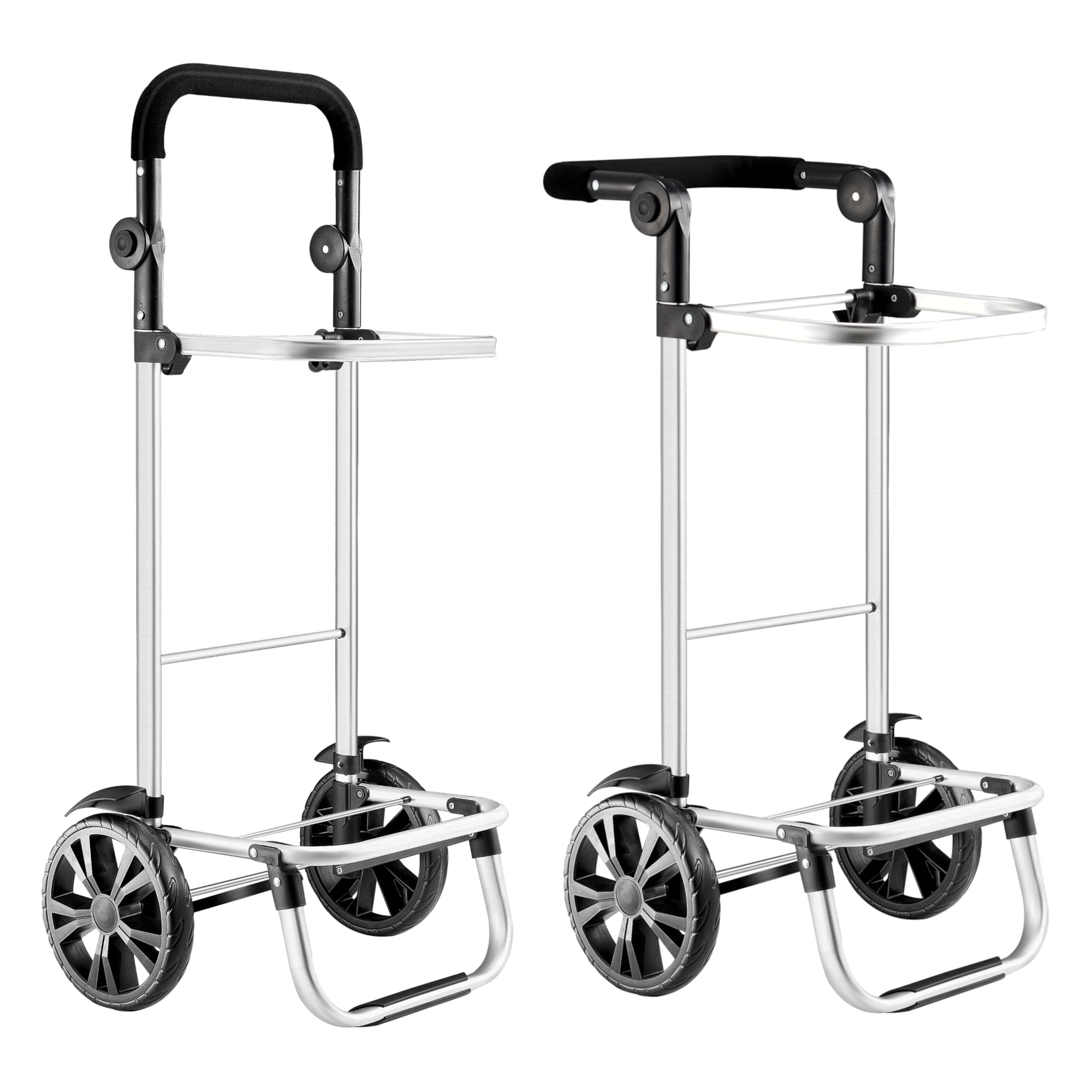 Trolley Portaspesa 'Namborn' con Capacità¡ fino a 41 L / 20 kg - Pieghevole - Grigio Scuro [en.casa]