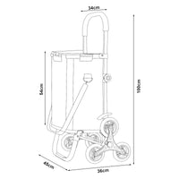 Trolley Portaspesa Neef 41 L 20 kg Saliscale - Grigio Scuro [en.casa]