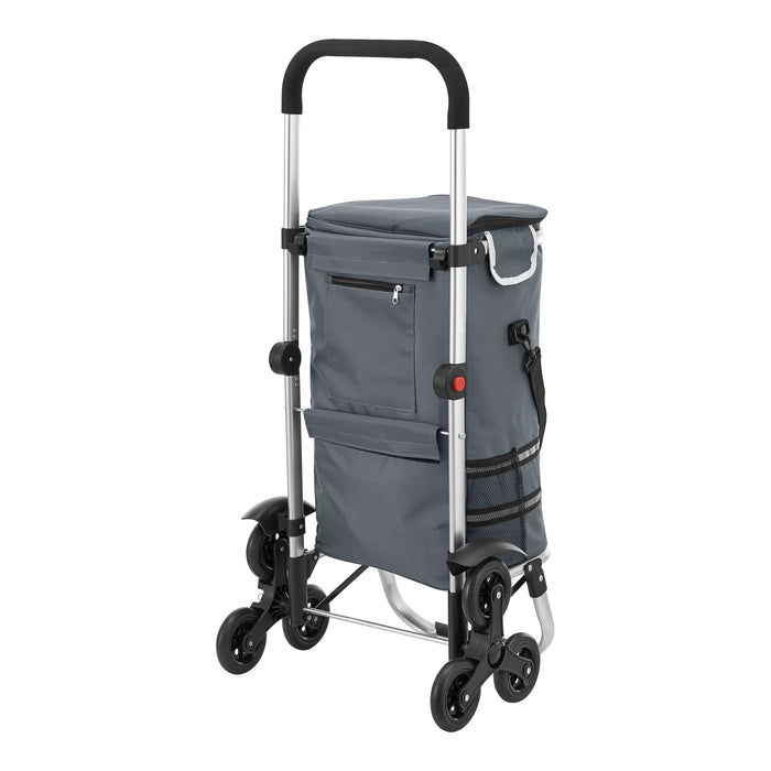 Trolley Portaspesa Neef 41 L 20 kg Saliscale - Grigio Scuro [en.casa]