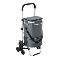 Trolley Portaspesa Neef 41 L 20 kg Saliscale - Grigio Scuro [en.casa]