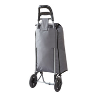 Trolley per la Spesa Carrello Portaspesa Portapacchi a 2 Ruote Telaio Pieghevole Borsa Impermeabile Rimovibile 36 L 30