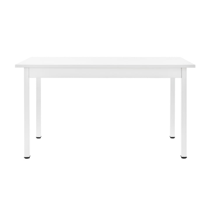 Tavolo da Pranzo Den Haag con Piano Rettangolare 140 x 60 cm - Bianco [en.casa]