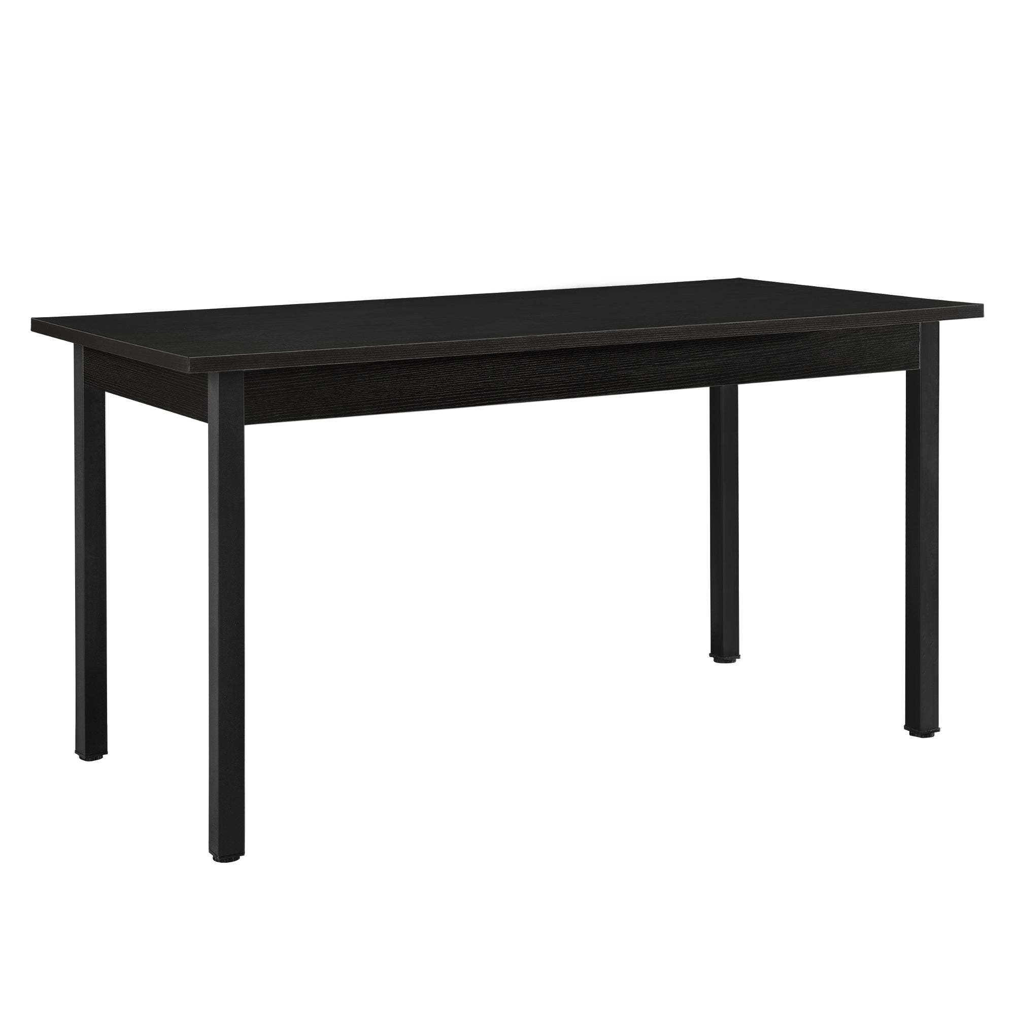 Tavolo da Pranzo Den Haag con Piano Rettangolare 140 x 60 cm - Nero [en.casa]