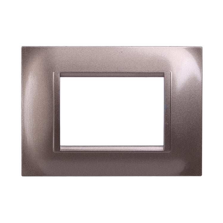 Ettroit Serie Space Placca 503 3P Moduli Quadra Acciao Bronzo Compatibile Living LN89310