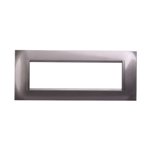 Ettroit Serie Space Placca 507 7P Moduli Quadra Titanio  Compatibile Living LN89708