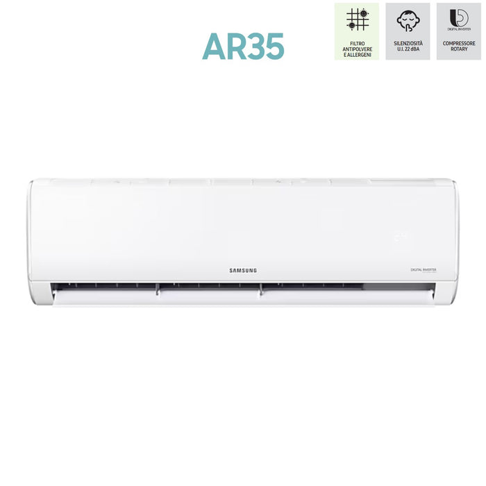 Climatizzatore Condizionatore Inverter Samsung serie AR35 (Maldives) 9000 Btu F-AR09ART R-32 AR09TXHQASI Classe A++/A+