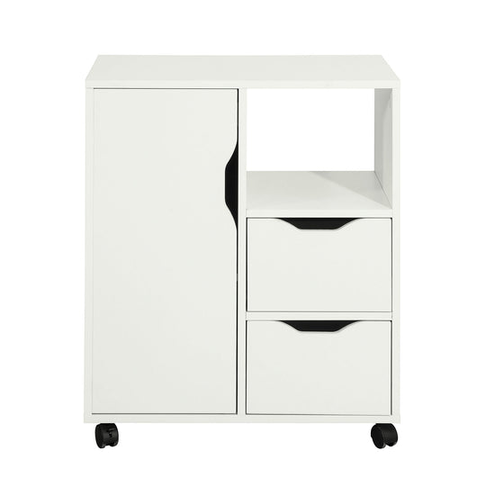 Carrello Tavolino da salotto Comodino Piccolo Comodino Bianco Comodini L60*P35*A70cm FBT105-W