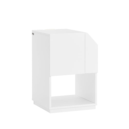 Tavolino laterale da divano Comodino Bianco 40x40x60cm FBT136-W