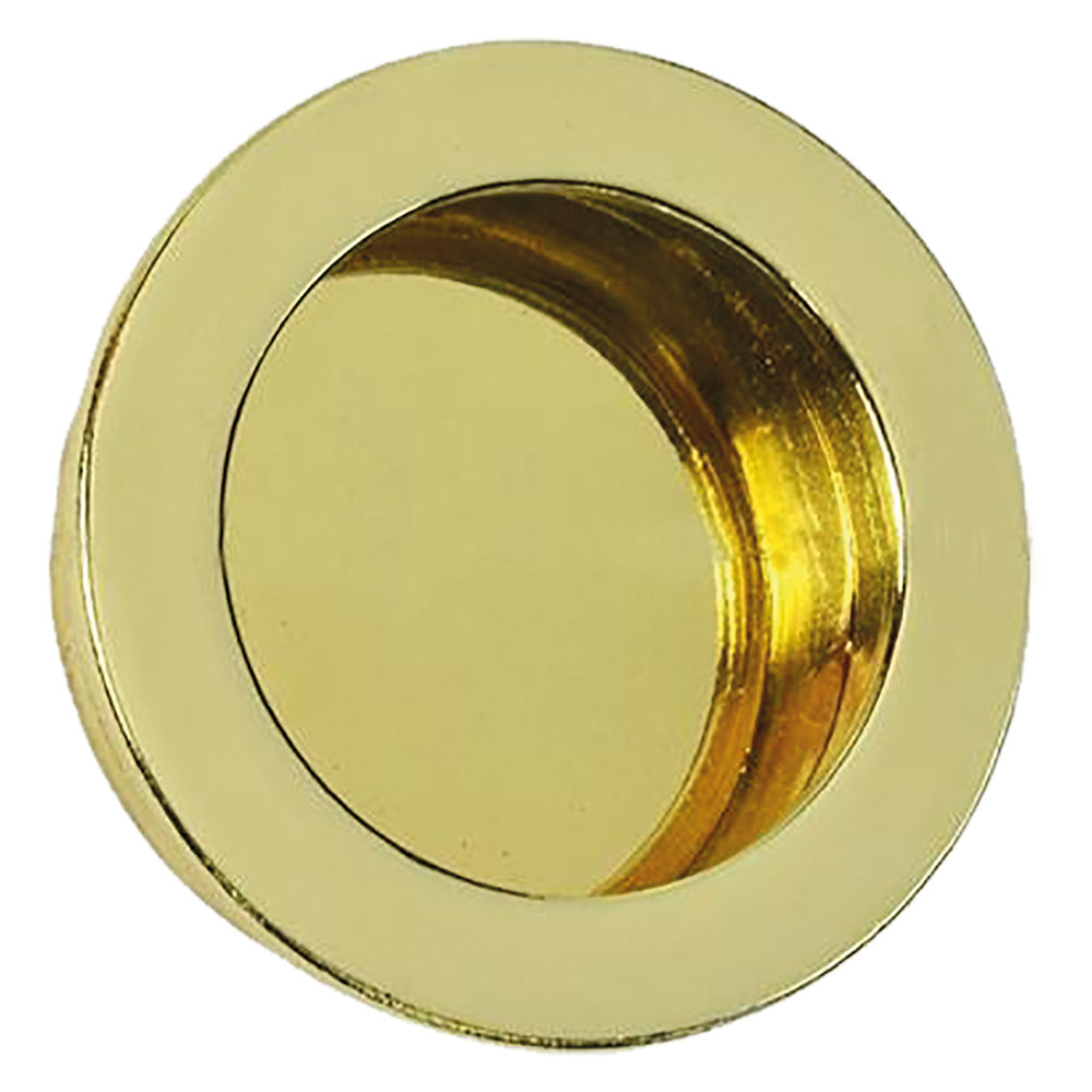 MANIGLIA TONDA PER PORTE SCORREVOLI Ã˜ 40 mm - oro lucido -