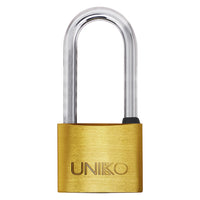 LUCCHETTO RETTANGOLARE ARCO LUNGO 'UNIKO' mm 40 (chiave UL058) UNIKO 12 PZ