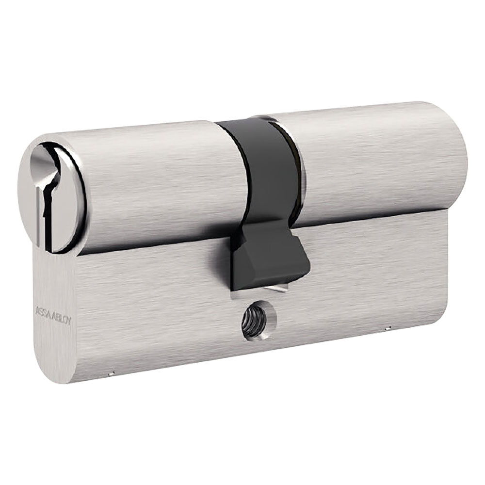 Cilindro profilato doppio serie 'gemma' mm 22,5+10+25 = 57,5 (27,5+30) ottone ASSAABLOY