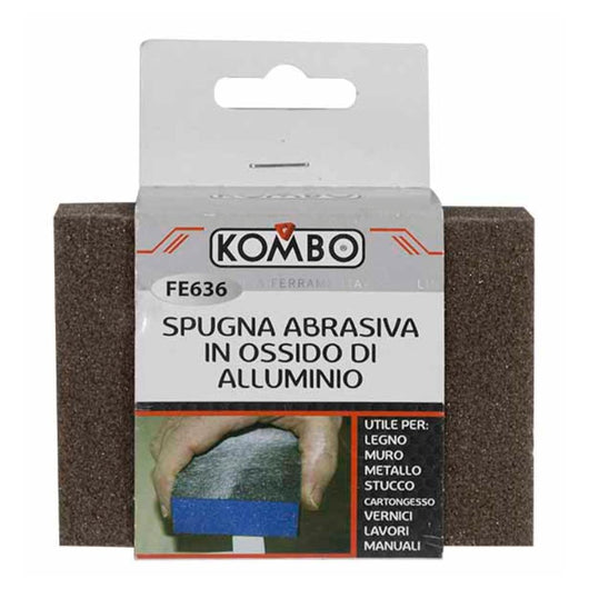 Set 2 Spugne Abrasive in Ossido d'Alluminio dim Singola: 100X70X25mm