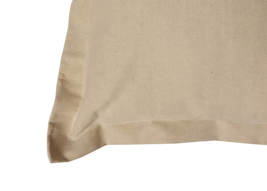 Federa Per Cuscino Arredo Casa Chiusura Zip Fodera Tinto Filo Tinta Unita SV - 40x40 - Beige