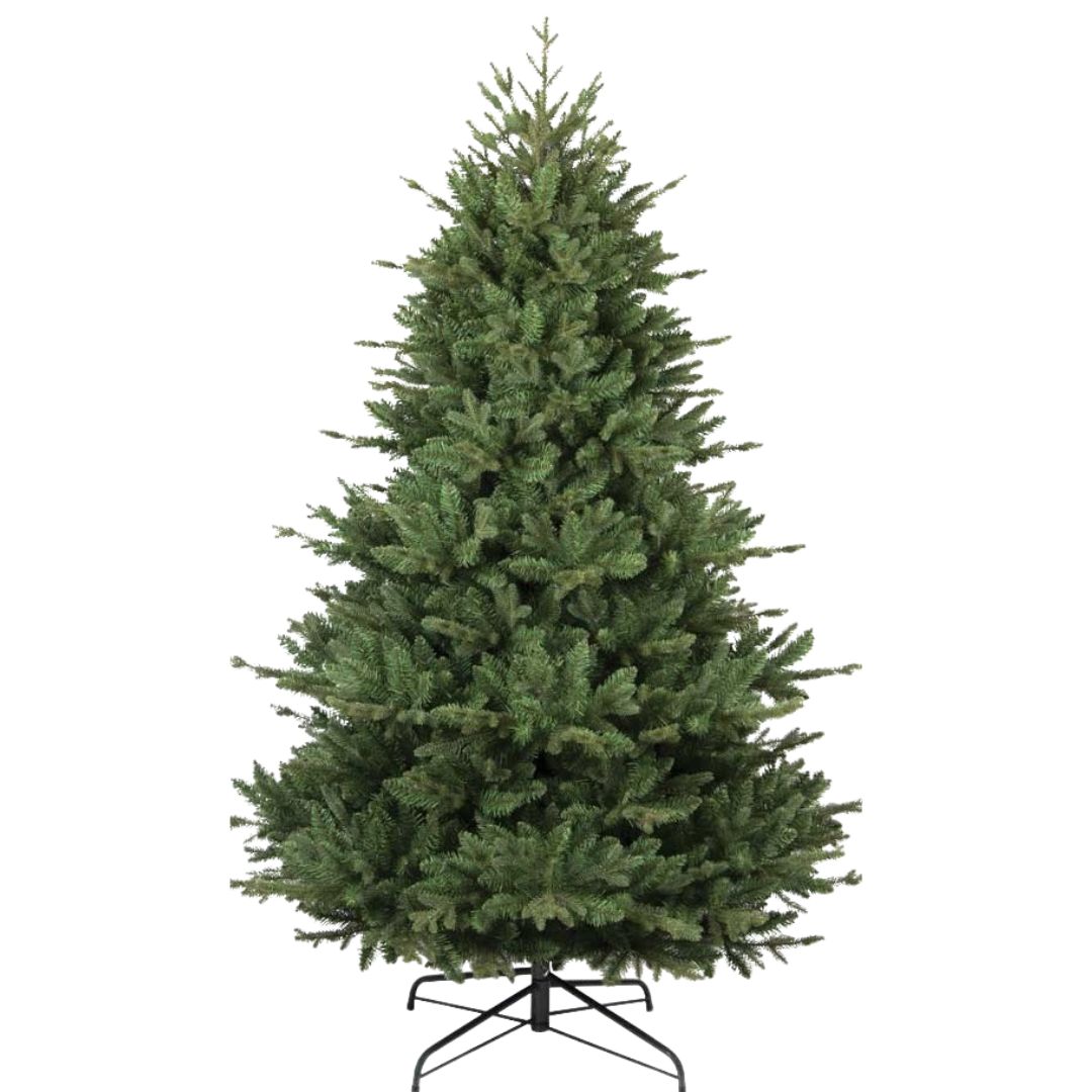 Albero di Natale realistico alto 240 cm con 2488 rami realizzato in PE+PVC di colore verde