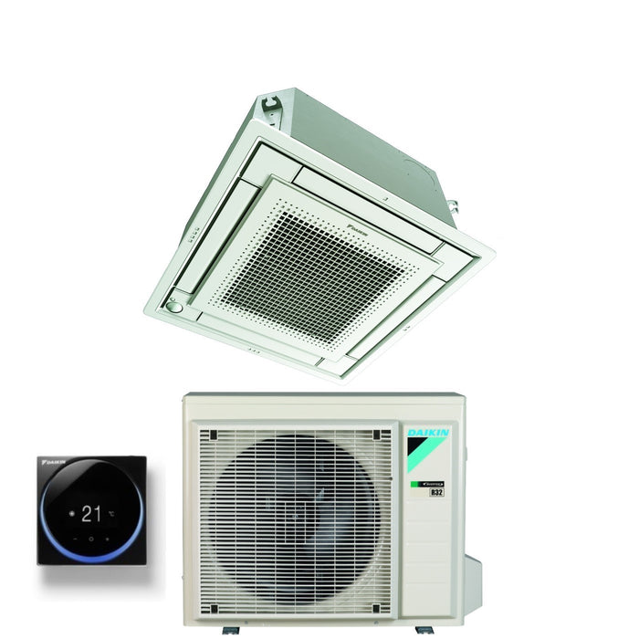 Climatizzatore Condizionatore Daikin a Cassetta Fully Flat 18000 BTU FFA50A9 R-32 Wi-Fi Optional con Griglia Bianca Inclusa Classe A+/A - Garanzia Italiana