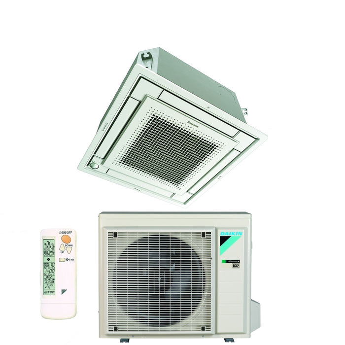 Climatizzatore Condizionatore Daikin a Cassetta Fully Flat 18000 BTU FFA50A9 R-32 Wi-Fi Optional con Griglia Bianca Inclusa Classe A+/A - Garanzia Italiana