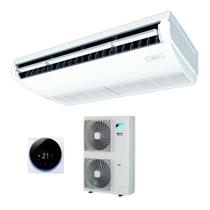 Climatizzatore Condizionatore Daikin Pensile a Soffitto DC Inverter 36000 Btu FHA100A Monofase R-32 Wi-Fi Optional con Comando a Filo