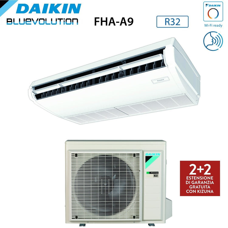 Climatizzatore Condizionatore Daikin Pensile a Soffitto DC Inverter 12000 Btu FHA35A R-32 Wi-Fi Optional A++/A+ - Garanzia Italiana