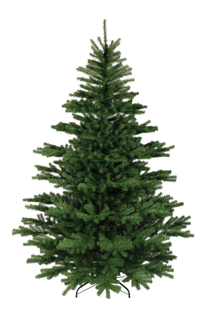 Albero di Natale artificiale alto 150cm con 954 rami e base in plastica di colore verde