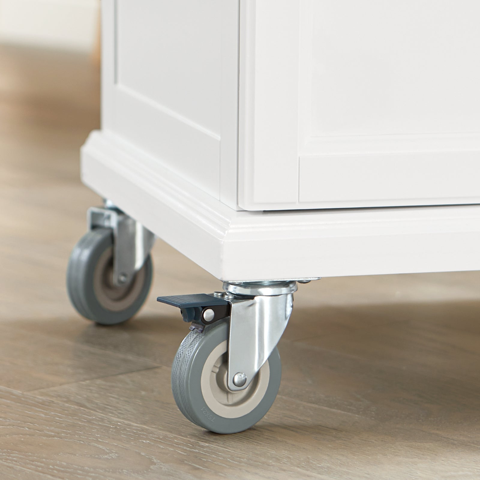 Carrello Cucina,Credenza Cucina,Mobile Cucina Con Route,Bianco FKW13-W