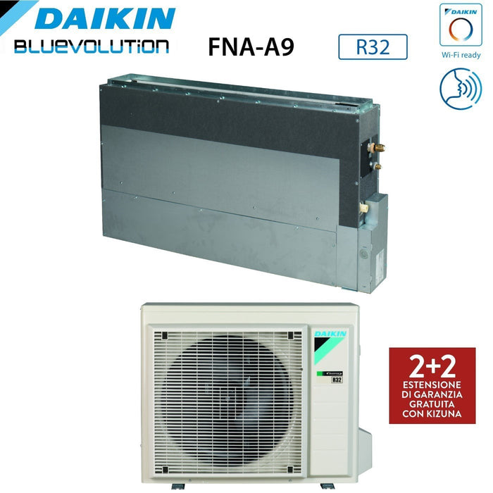 Climatizzatore Condizionatore Daikin Bluevolution a Pavimento ad Incasso Mini Sky 18000 Btu FNA50A9 R-32 Wi-Fi Optional