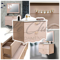 Mobile bagno moderno cipria completo - 100 cm