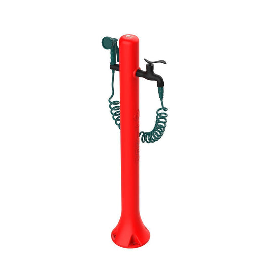 Fontana da Giardino con Rubinetto Tubo Flessibile e Pistola 8 Getti Sined Acqua Pro Rosso