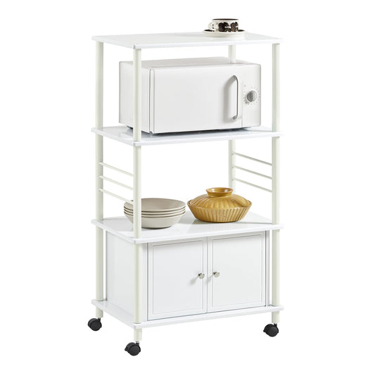 Mensole per Forno a microonde, Carrello da cucina, armadietto cucina Bianco FRG12-W