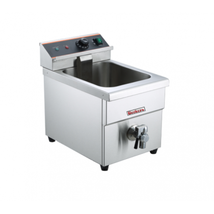 Beckers Friggitrice a induzione mod. FRI 8 LT Telaio, vasca e cestello in acciaio inox, 3,5 Kw 