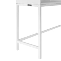 Consolle Ingresso Mobiletto con 1 Grande Armadio salvaspazio L92*P30*A80 cm, Bianco FSB21-W