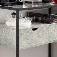 Consolle Ingresso Tavolo Bar con cassetti Consolle Credenza Tavolino divano Tavolo decorativo 81x35x78cm Grigio FSB54-HG SoBuy