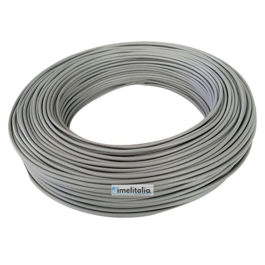 Cavo elettrico cordina unifilare unipolare fs17 rotolo metri 25 colore grigio, sezione conduttore 1,5 mmq