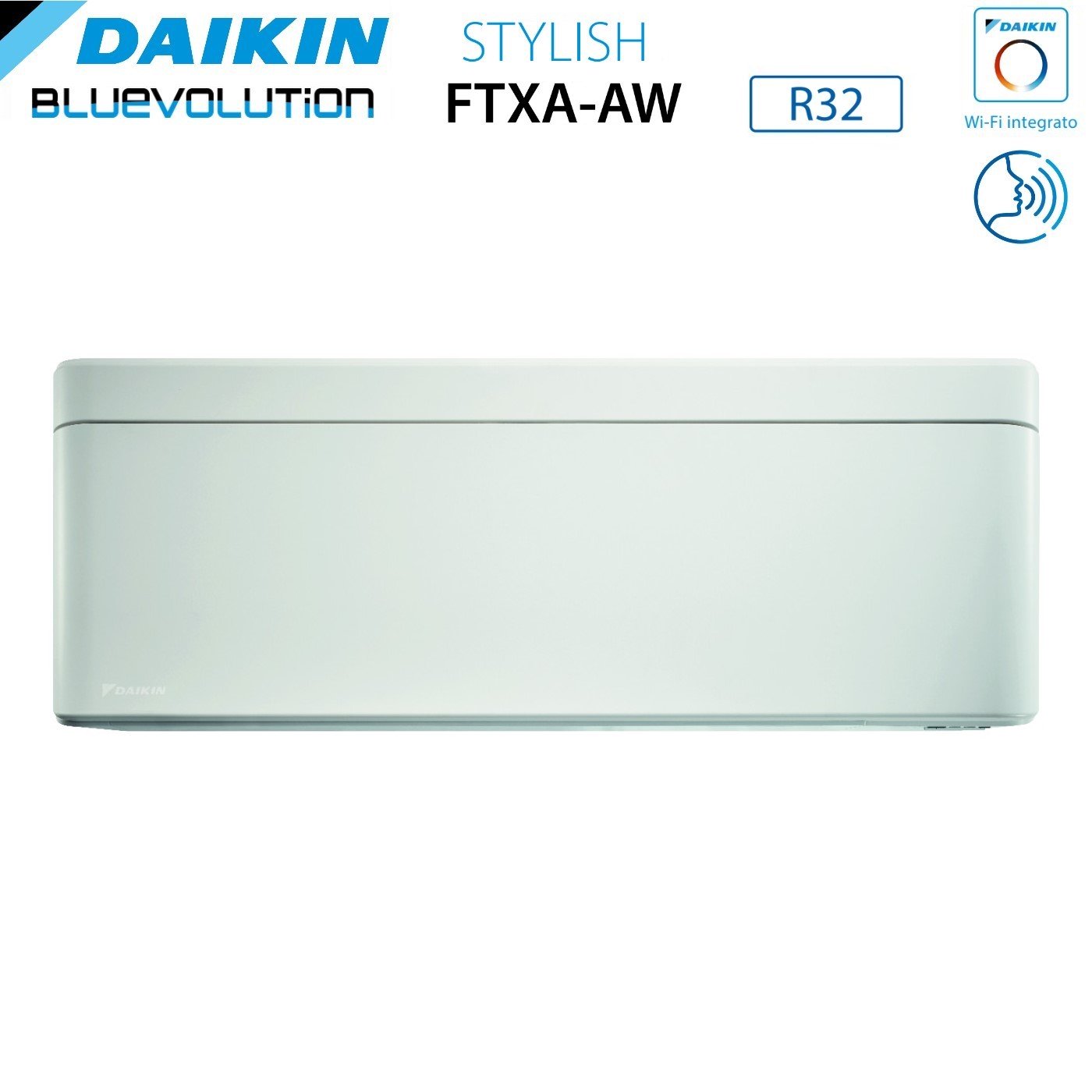 Climatizzatore Condizionatore Daikin Bluevolution Dual Split Inverter serie STYLISH WHITE 12+12 con 2MXM50A R-32 Wi-Fi Integrato 12000+12000 Colore Bianco Garanzia Italiana