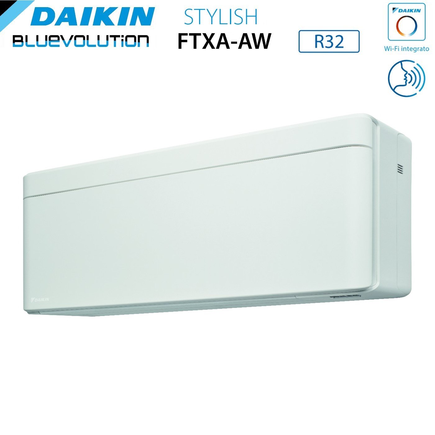 Climatizzatore Condizionatore Daikin Bluevolution Dual Split Inverter serie STYLISH WHITE 12+12 con 2MXM50A R-32 Wi-Fi Integrato 12000+12000 Colore Bianco Garanzia Italiana