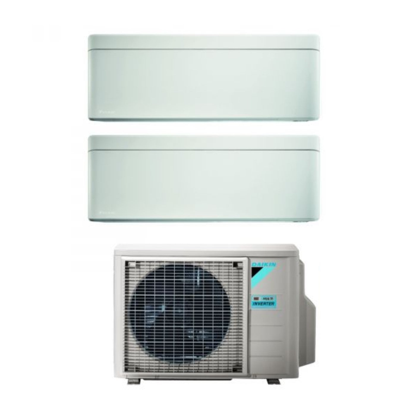 Climatizzatore Condizionatore Daikin Bluevolution Dual Split Inverter serie STYLISH WHITE 12+12 con 2MXM50A R-32 Wi-Fi Integrato 12000+12000 Colore Bianco Garanzia Italiana