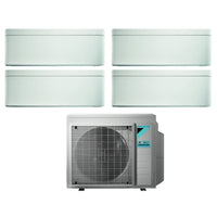 Climatizzatore Condizionatore Daikin Bluevolution Quadri Split Inverter serie STYLISH WHITE 5+5+5+15 con 4MXM68N R-32 Wi-Fi Integrato 5000+5000+5000+15000 Colore Bianco - Garanzia Italiana