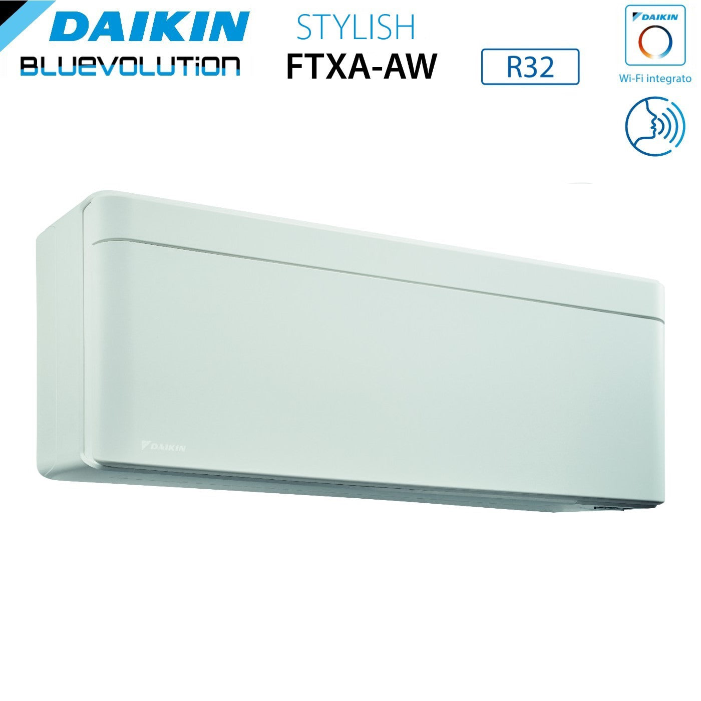 Climatizzatore Condizionatore Daikin Bluevolution Penta Split Inverter serie STYLISH WHITE 7+7+9+9+12 con 5MXM90N R-32 Wi-Fi Integrato 7000+7000+9000+9000+12000 - Garanzia Italiana